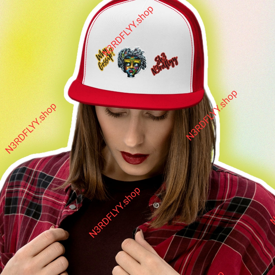 N3rdFLyy Originalz (She-N3rdFLyy) Why Gossip? Trucker Hat