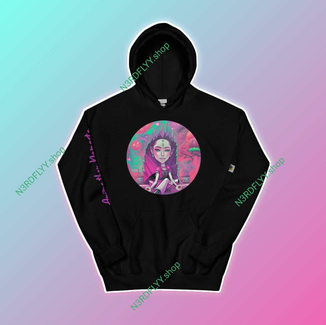 Anime then Namaste (She has vision) Hoodie