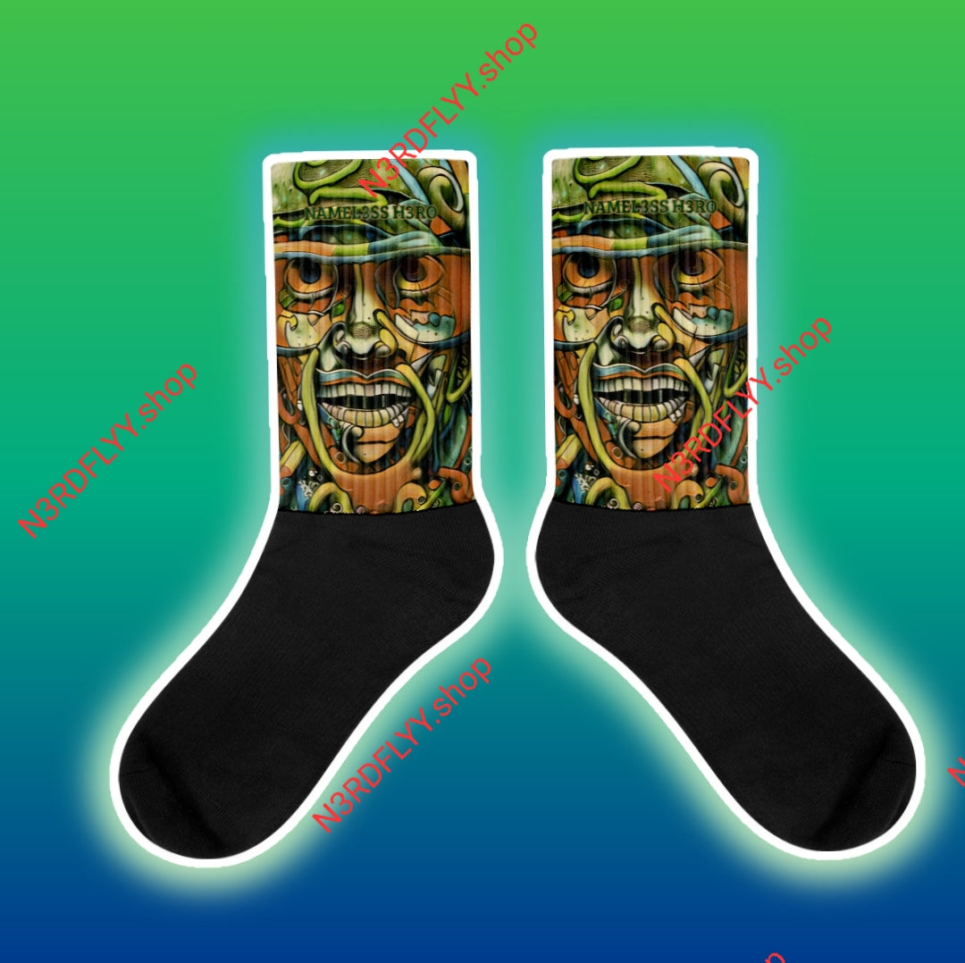 N3RDFLYY NameL3ss H3ro Collection (Force) Socks