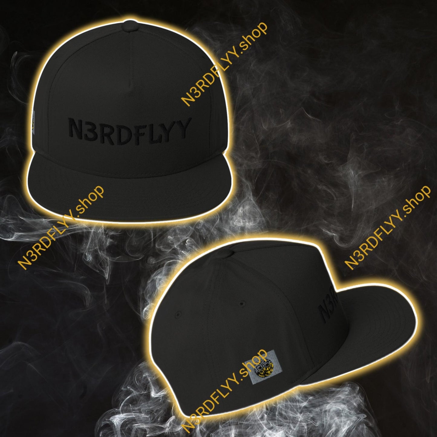 N3rdFLyy Originalz (Super Black) Snapback